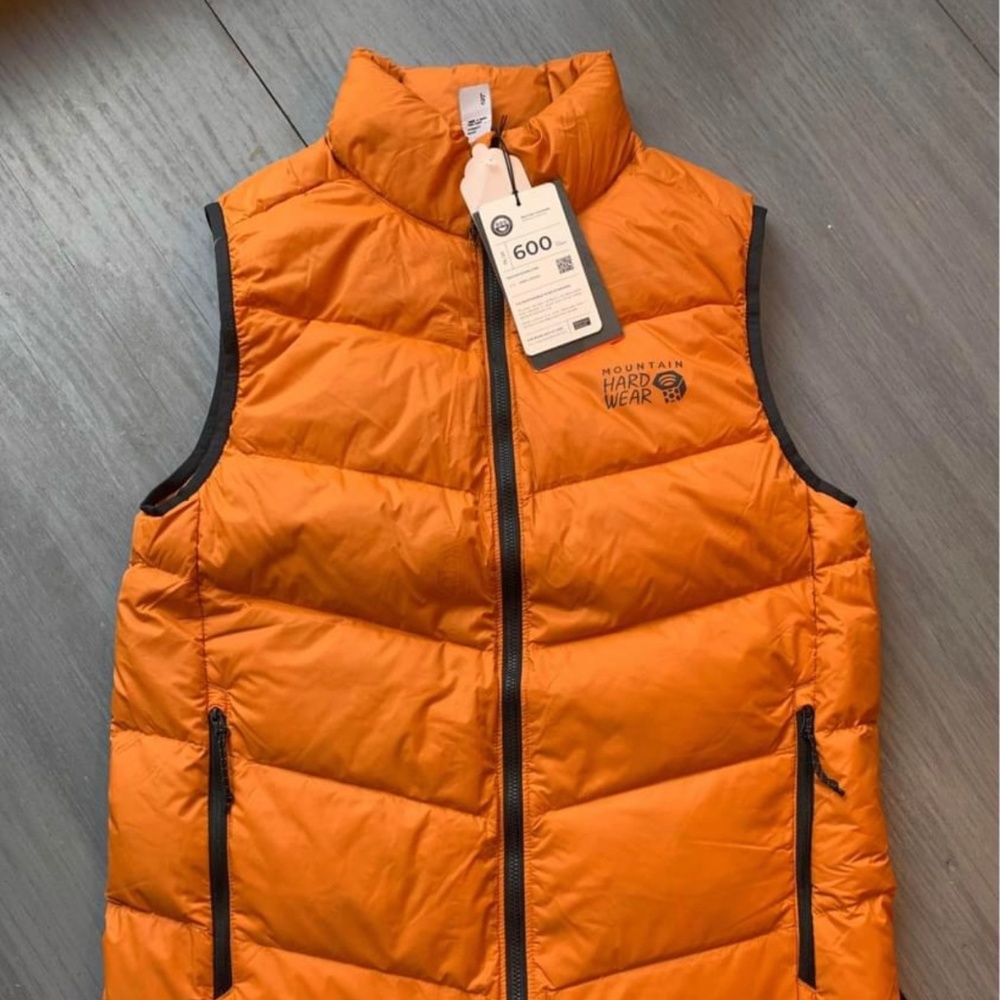 Mountain Hardwear Mt. Eyak Down Vest, Orange, Small